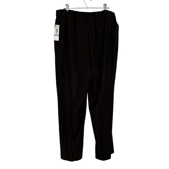 NWT Vintage David Brooks Brown Straight Leg Dress Pants Women’s 18 - Picture 4 of 7